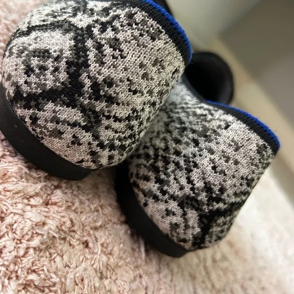 Rothy's Black and White Python Loafers - Picture 8 of 8